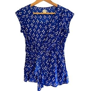 Anthropologie edme & esyllte Navy & White Top Size 0